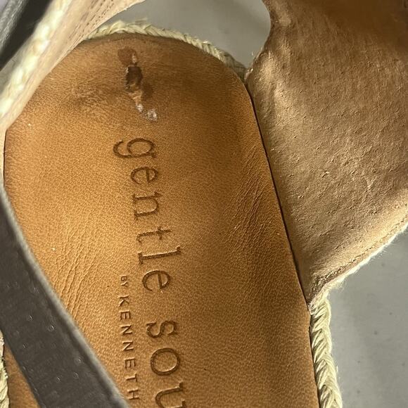 Gentle Souls Lena Espadrille Wedge Women’s Size 9 Slip On Metallic Leather - Picture 16 of 16